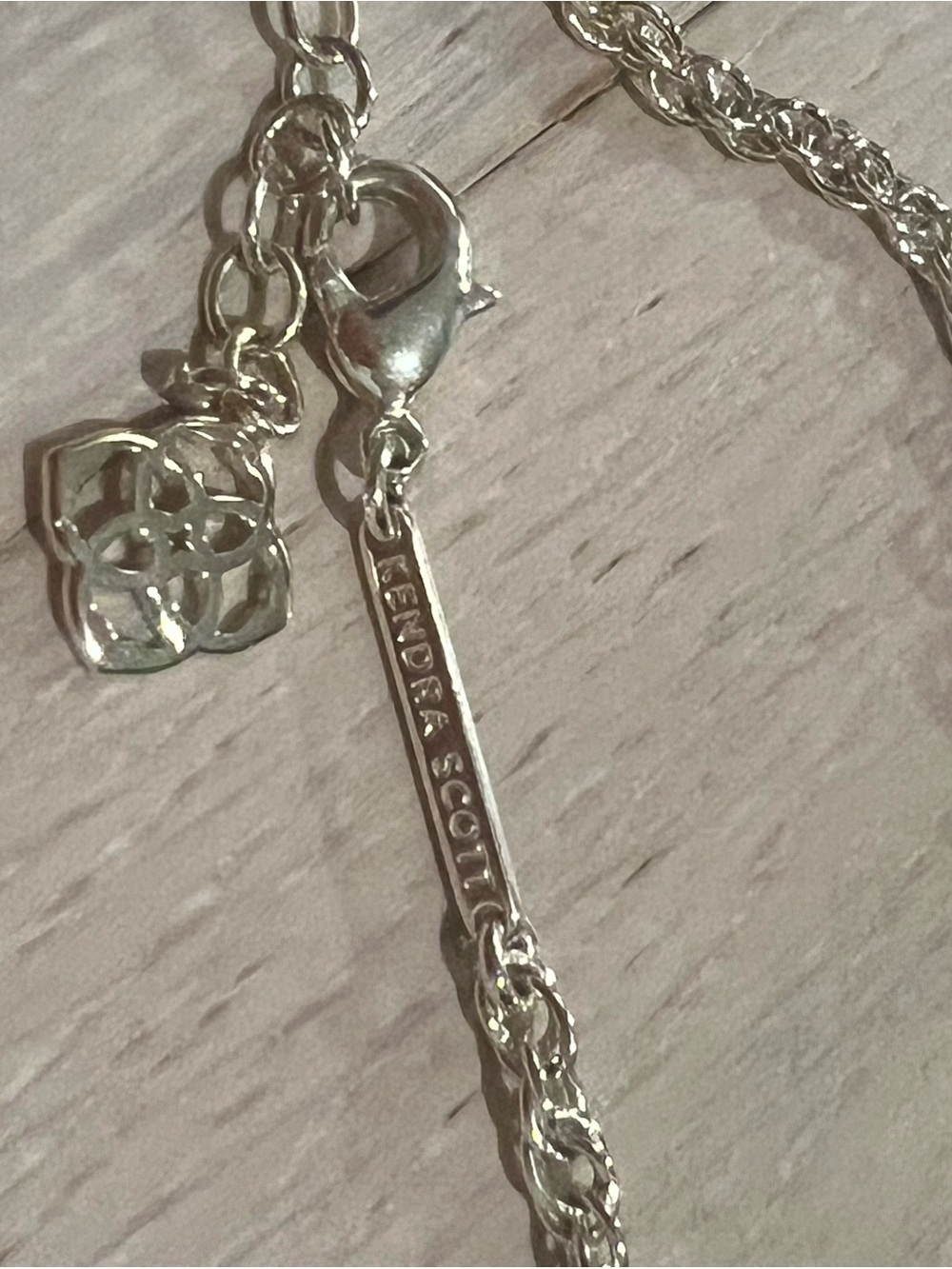 Kendra Scott “Rayne” Gold Necklace with Red Oval Pendant and Tassel - Picture 4 of 4